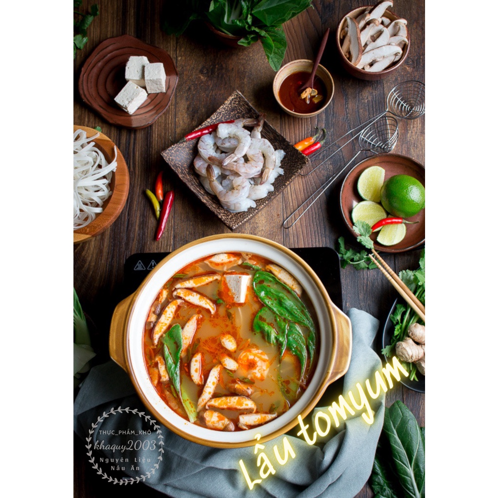 Gia vị nấu lẩu Thái Tom Yum hủ 454gr