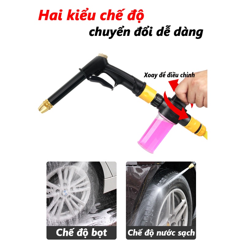 Súng phun nước áp suất cao cầm tay để làm sạch xe hơi Vòi phun nước trong vườn Đầu phun nước Tưới nước Phụ kiện rửa xe
