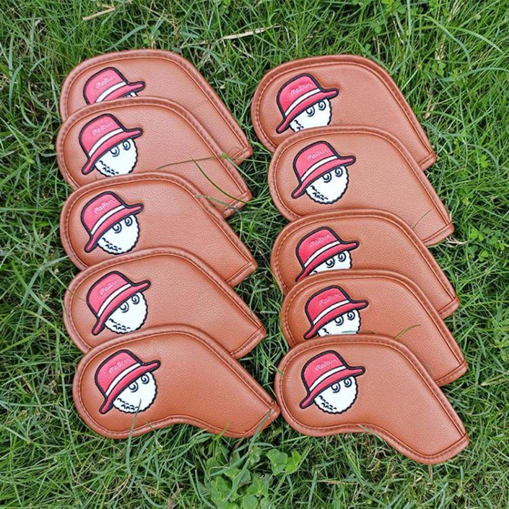 Vỏ Bọc Bảo Vệ Đầu Gậy Đánh Golf Bằng Sắt Malbon Thêu Số Tiện Dụng