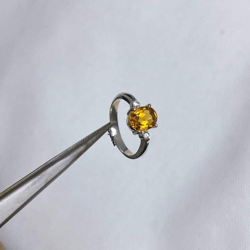 Nhẫn Lucky Citrine Vàng Đậm NLCO22A Patronus
