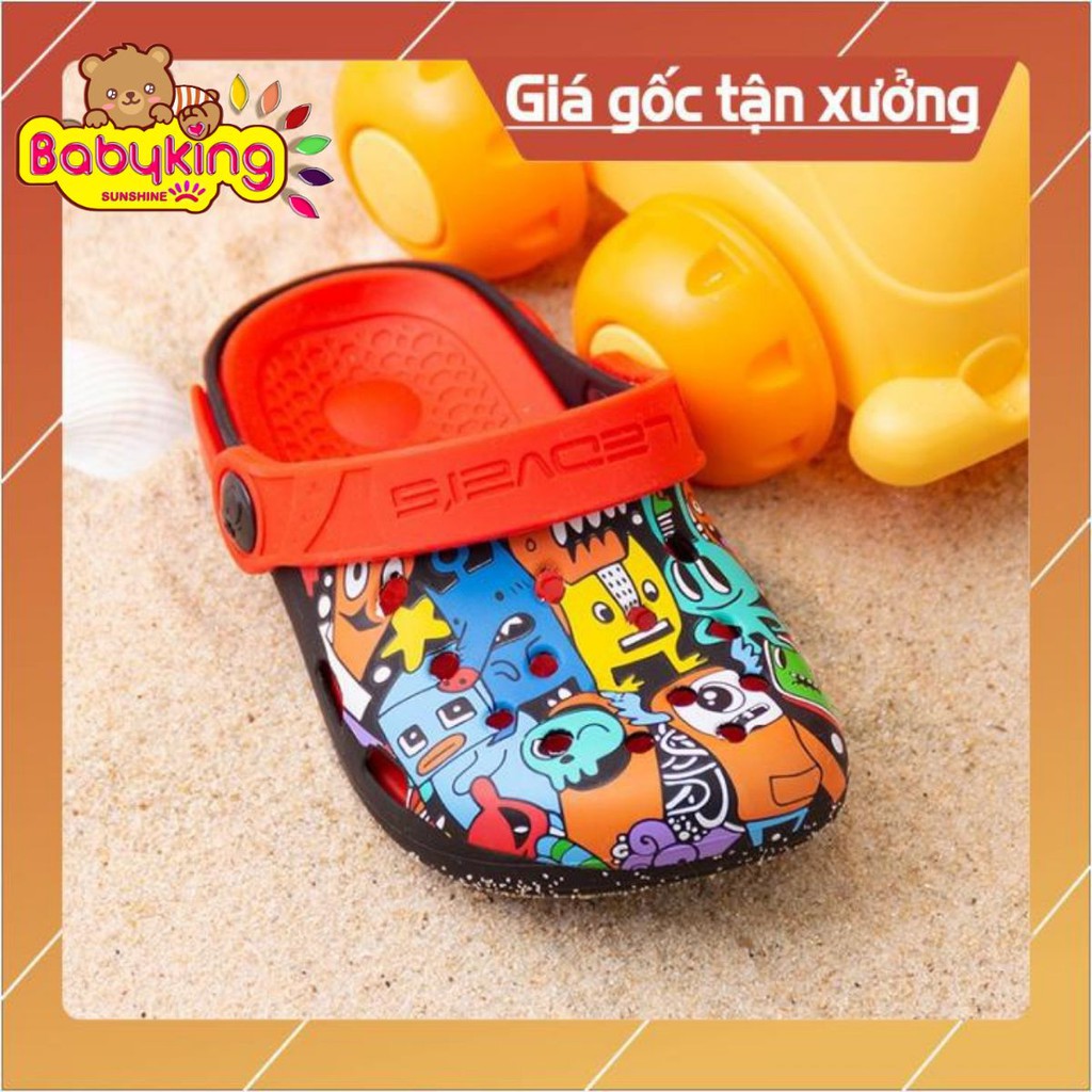 Dép crocs hình quái thú Aiueo Nhật,giày tập đi,giày sandal,giày nhựa được làm bằng 18 cái núm ty silicone cao cấp.