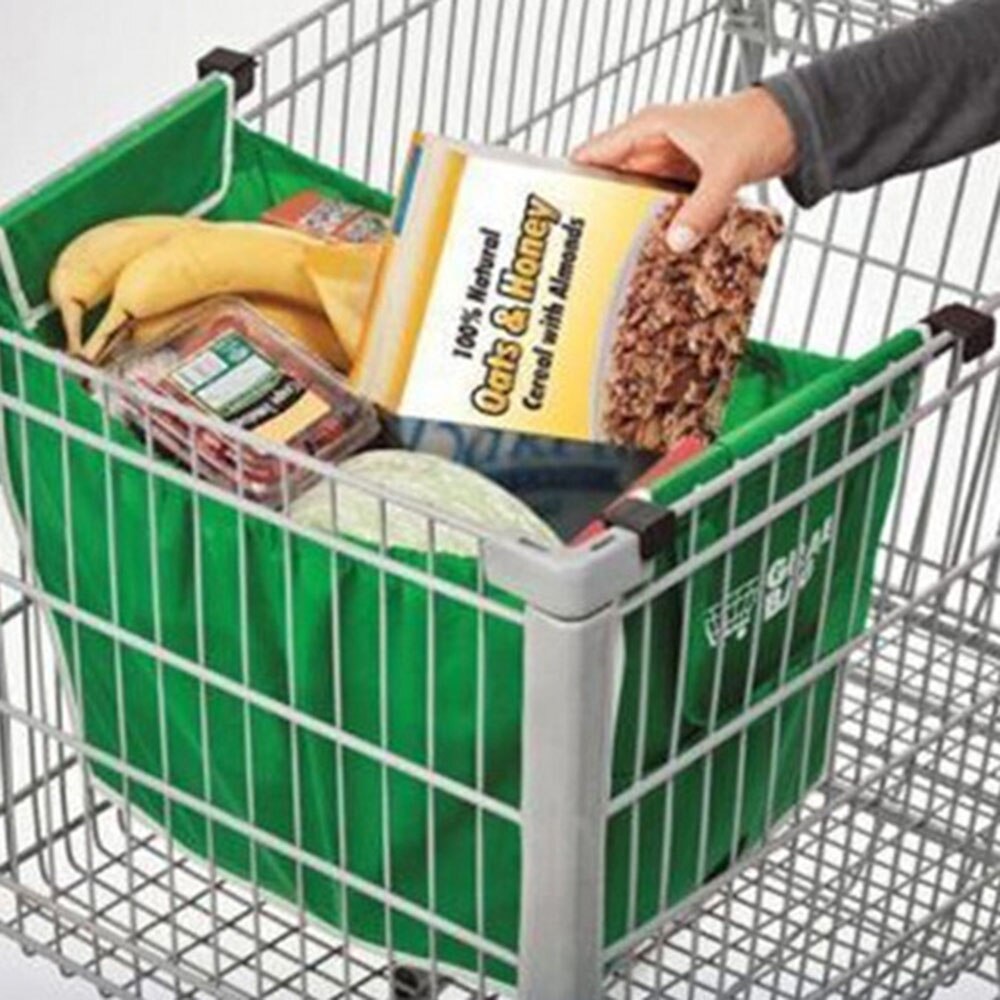 Set 1 / 2 Túi Mua Sắm Gắn Xe Đẩy Tiện Lợi*&-***&& | BigBuy360 - bigbuy360.vn