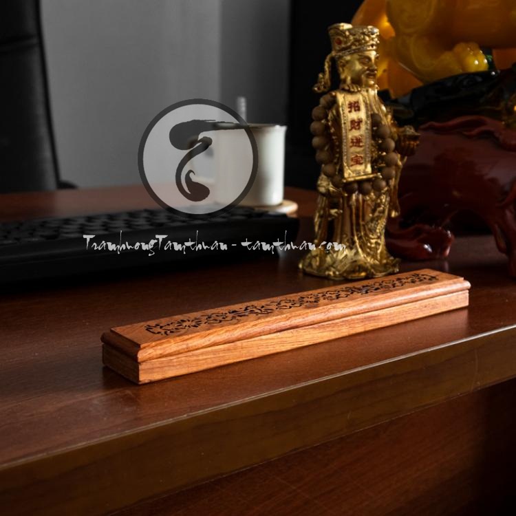 Khay đốt nhang trầm hương không tăm chống cháy, hoa văn ngẫu nhiên