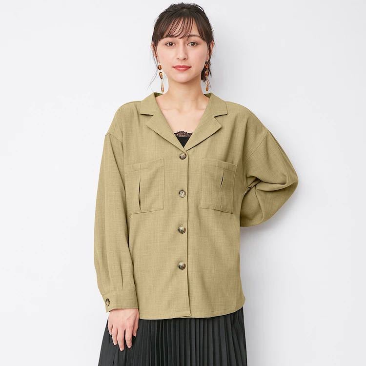 Áo sơ mi GU Nữ vải đũi thô phong cách Retro Nhật❤️ (GU Nhật Chính Hãng)