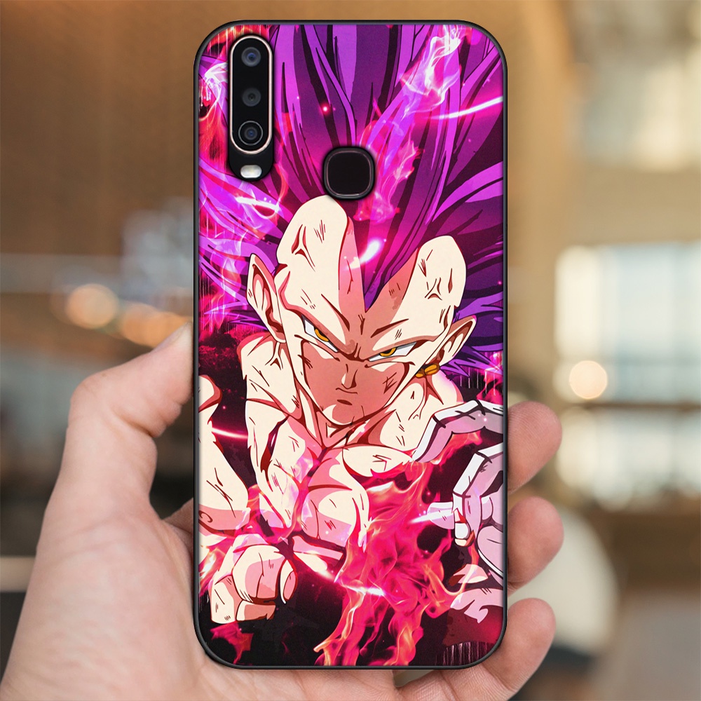 Ốp lưng Vivo Y12, Y15, Y17, U10 viền đen in hình Vegeta Dragon Ball