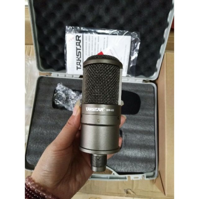 Mic livestream thu âm takstar sm8b