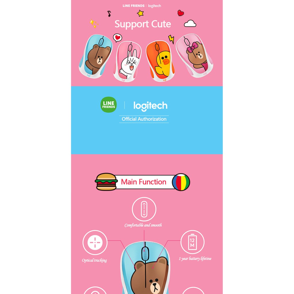 Chuột máy tính không dây kiểu dáng dễ thương | BigBuy360 - bigbuy360.vn