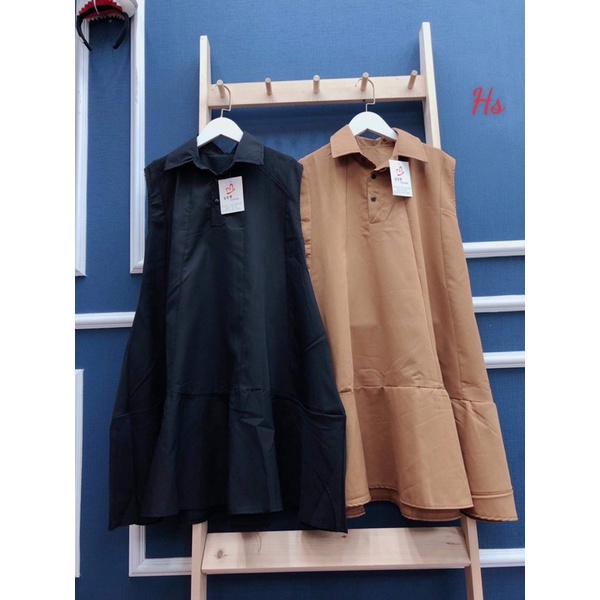 Váy cổ bẻ cài cúc 4 màu HS6