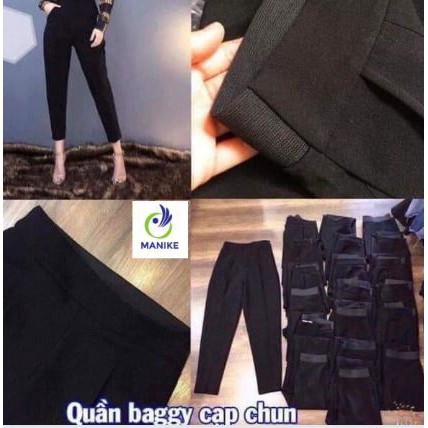 Quần baggy nữ Cao Cấp Choobe cạp chun sau QBC080