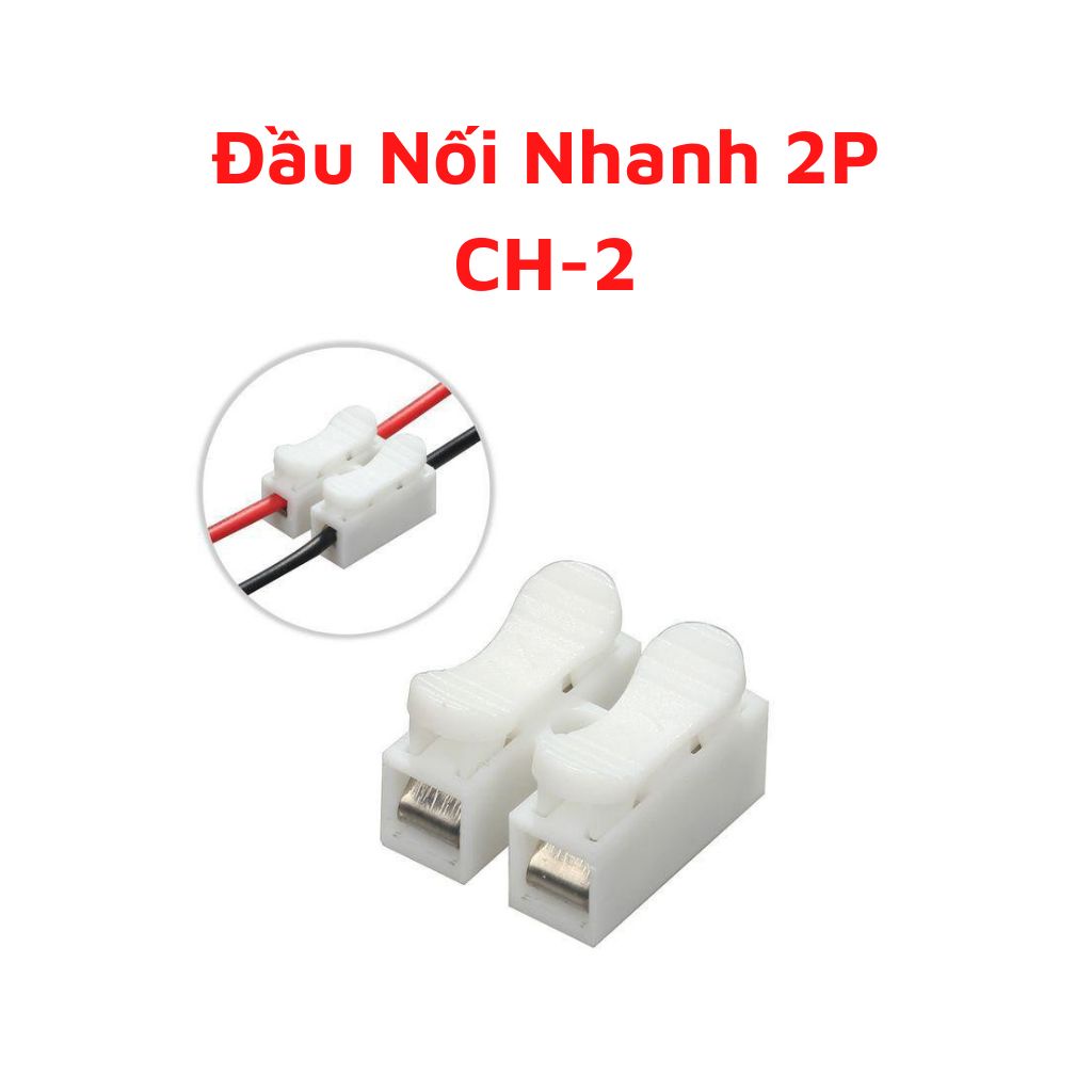 Cút Nối Nhanh Dây Điện, Kẹp Nối Dây Đôi 2P-CH2