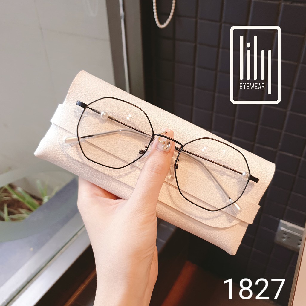 Gọng Kính Cận Kim Loại 1827 - Gọng Kính Mắt Kiểu Dáng Hàn Quốc
