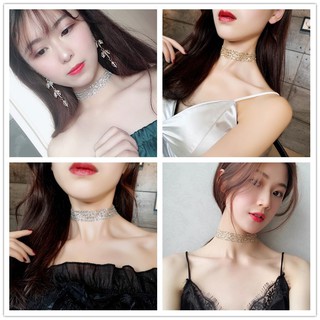 Vòng Cổ Choker Lấp Lánh Phong Cách Hàn Quốc Cho Nữ