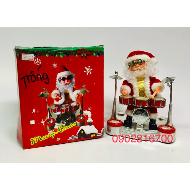 Đồ chơi ông già Noel đánh trống