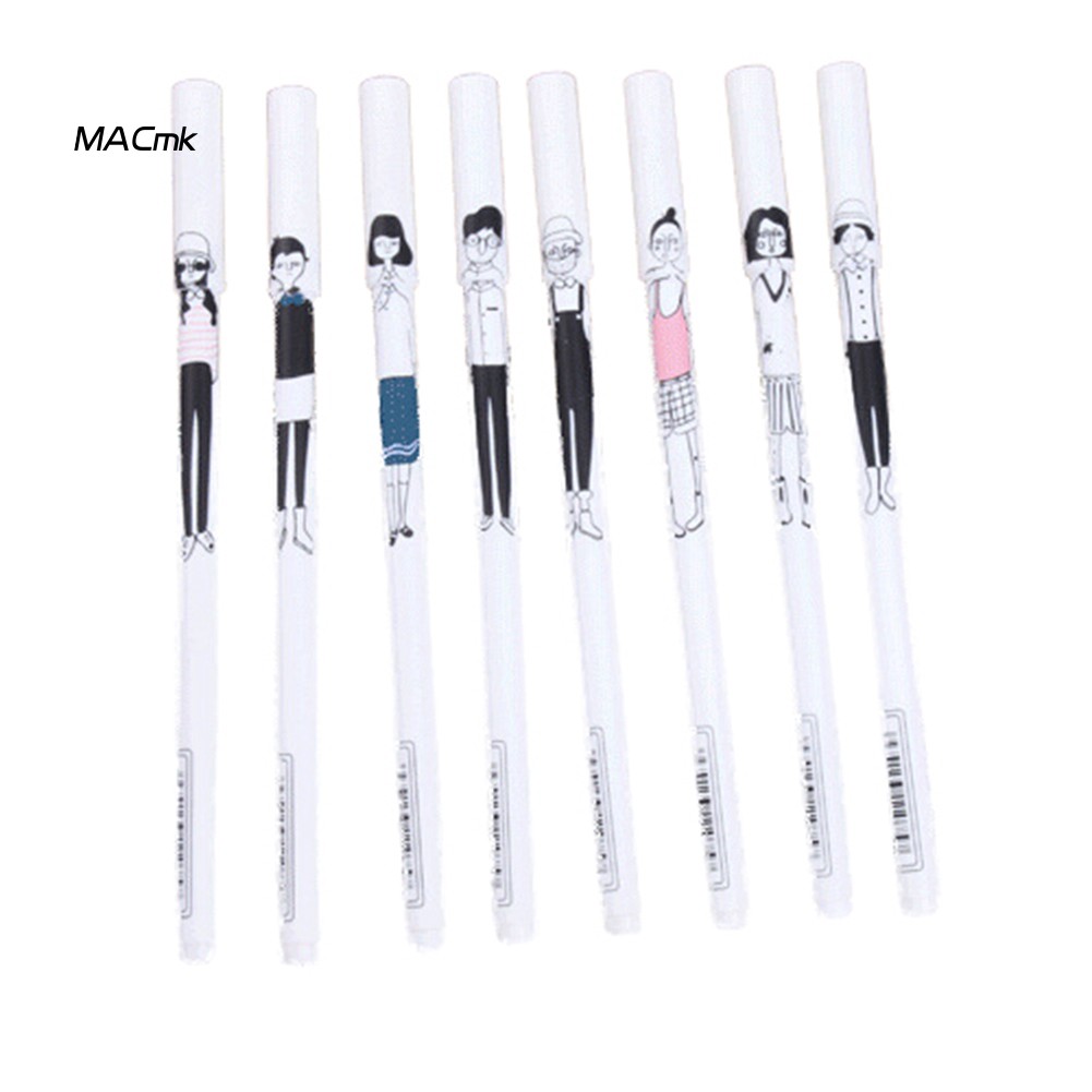 Set 8 Bút Mực Nước Kiểu Dáng Hoạt Hình Dễ Thương