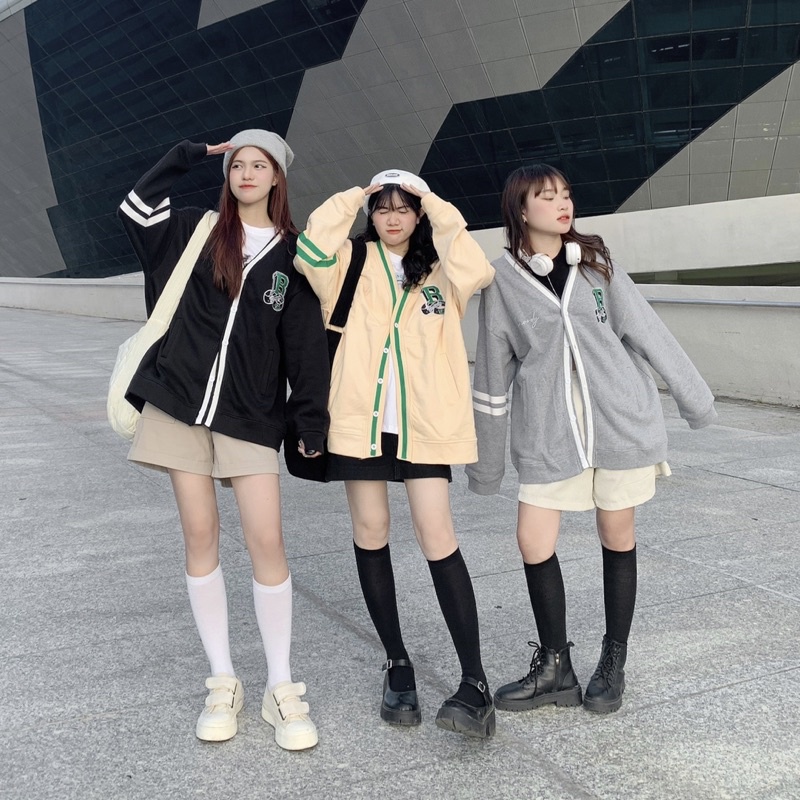 ✨ Áo khoác Cardigan thêu nổi “BMOODY”———(Đọc kĩ số đo dưới mô tả)