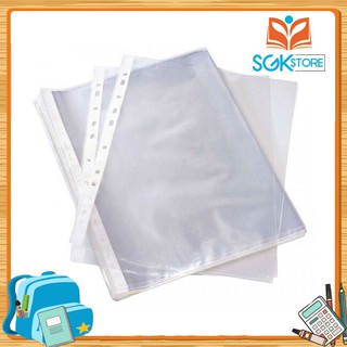 🔰 [ CHẤT LƯỢNG ]Xấp 100 cái Bìa lỗ nilon A4 - túi 11 lỗ✅
