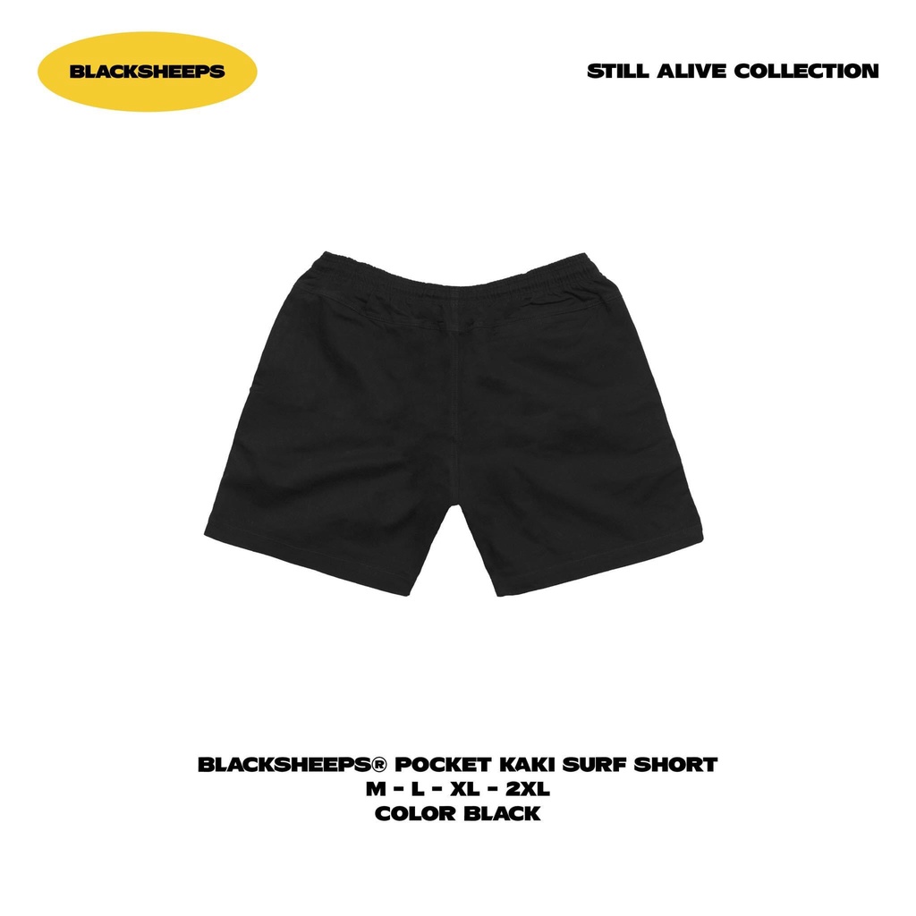 Quần Short Kaki BLACKSHEEPS 2 Phối màu Pocket Kaki Short - quần short màu đen