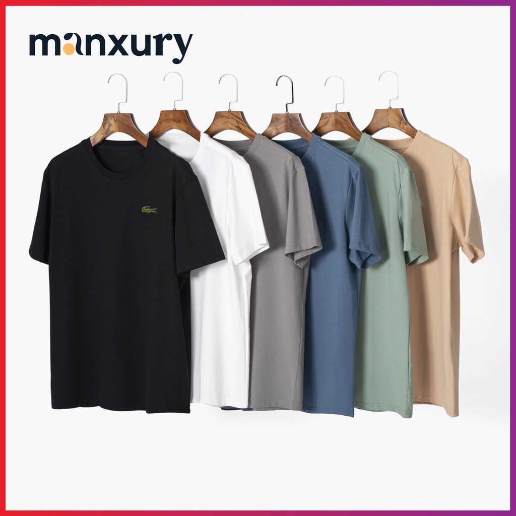 Áo thun nam cổ tròn co giãn 4 chiều chất liệu Cotton mềm mịn, dày dặn, chuẩn form dáng MANXURY ATN02