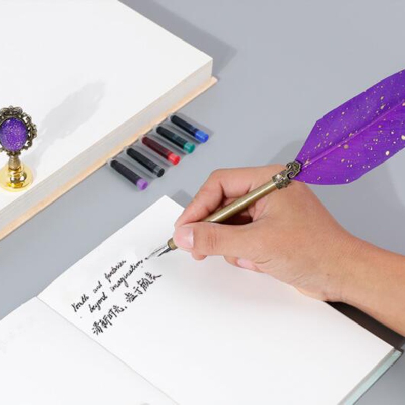 Seng Bộ Bút Sáp Và Con Dấu In Thư Pháp Cổ Điển Phong Cách Gothic