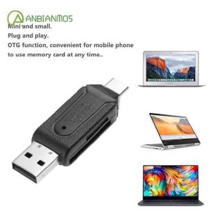 Portable High Speed 480Mbps OTG USB2.0 Type-C USB 3.1 Memory Card Reader for SD TF Micro SD Card
