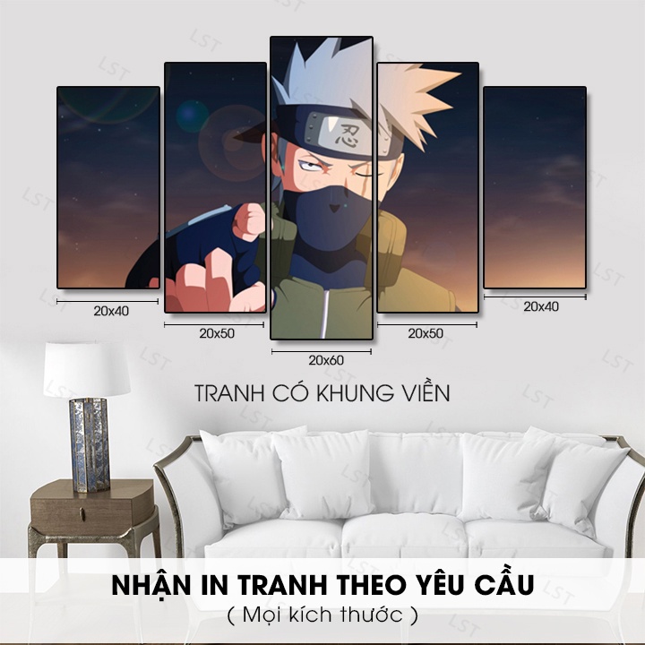 Tranh Naruto, Tranh Anime treo tường cực chất, Tặng kèm móc treo | LST