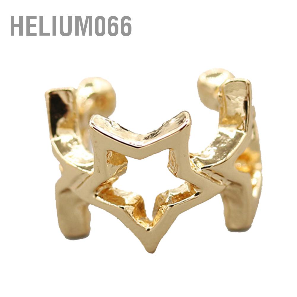 Helium066 Helium066 Fahion Exquisite Star Ear Clip Earrings Women Eardrop Jewelry Accessories