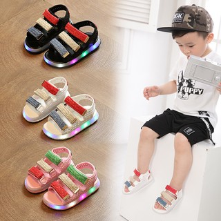 Nct Giày Sandal Có Đèn Led Thời Trang Mùa Hè Cho Bé