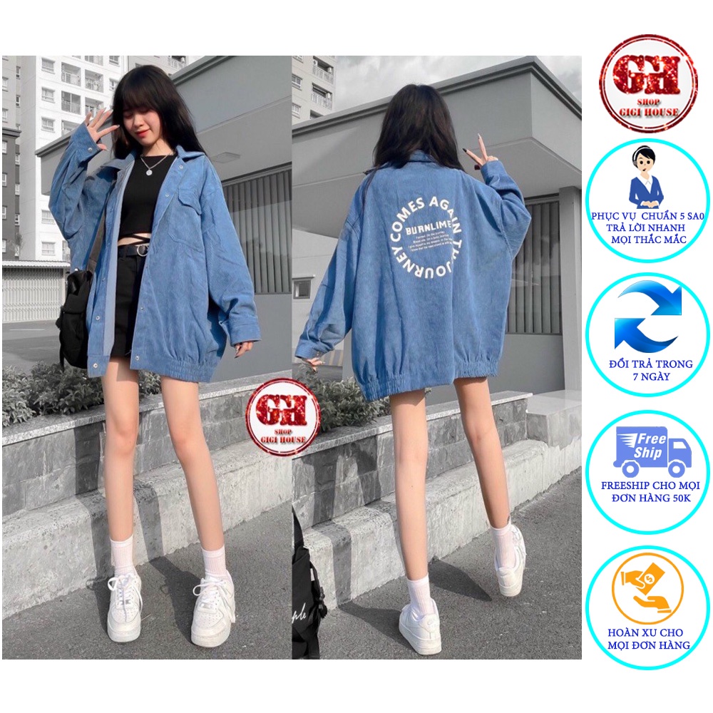 Sơ Mi Nhung Tăm Dáng Rộng, Áo Khoác Nhung Tăm Ulzzang Unisex Nam, Nữ - ASOMINHUNGCHUSAU