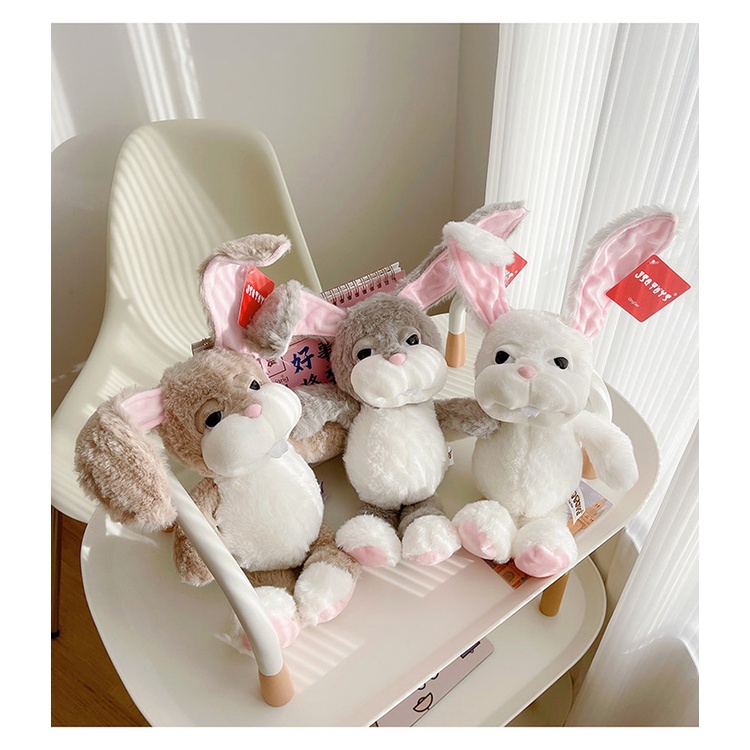 Thỏ Bông mềm mịn dễ thương, Gấu bông cảm xúc siêu đáng yêu - quà tặng ý nghĩa