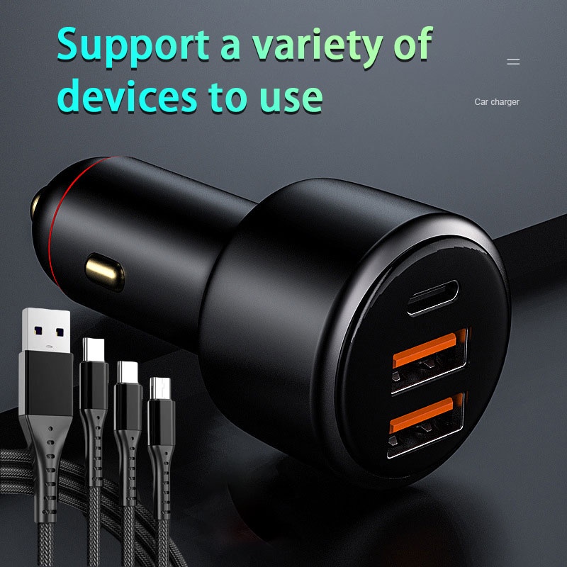 Tẩu sạc SEAMETAL 200W Type C PD USB chuyên dụng cho xe hơi