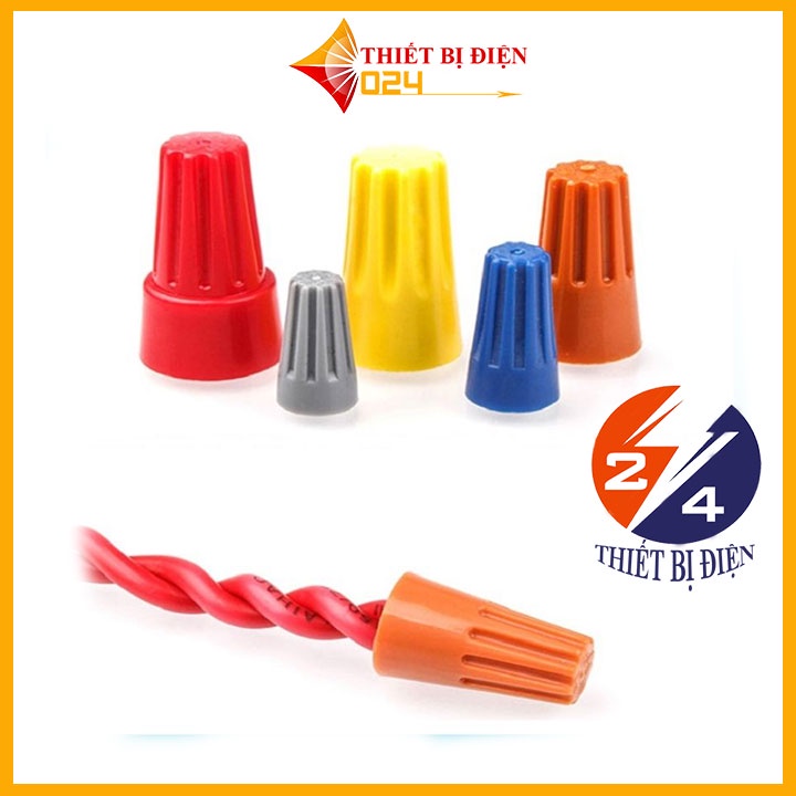100 chiếc Cút nối dây điện nhanh loại dày dặn cho dây 0,5mm đến dây 4mm