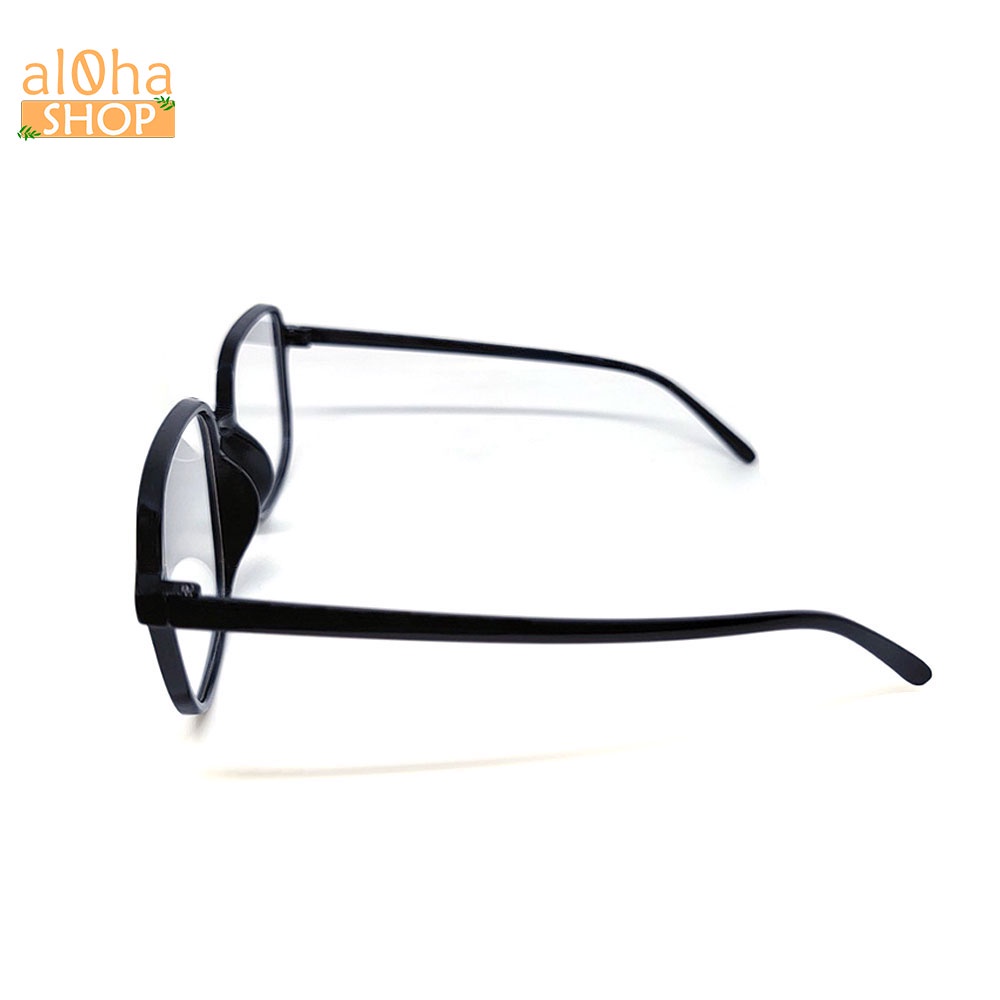 Mắt kính thời trang chống bụi gọng nhựa vuông K017 unisex nam nữ style giả cận - al0ha Shop