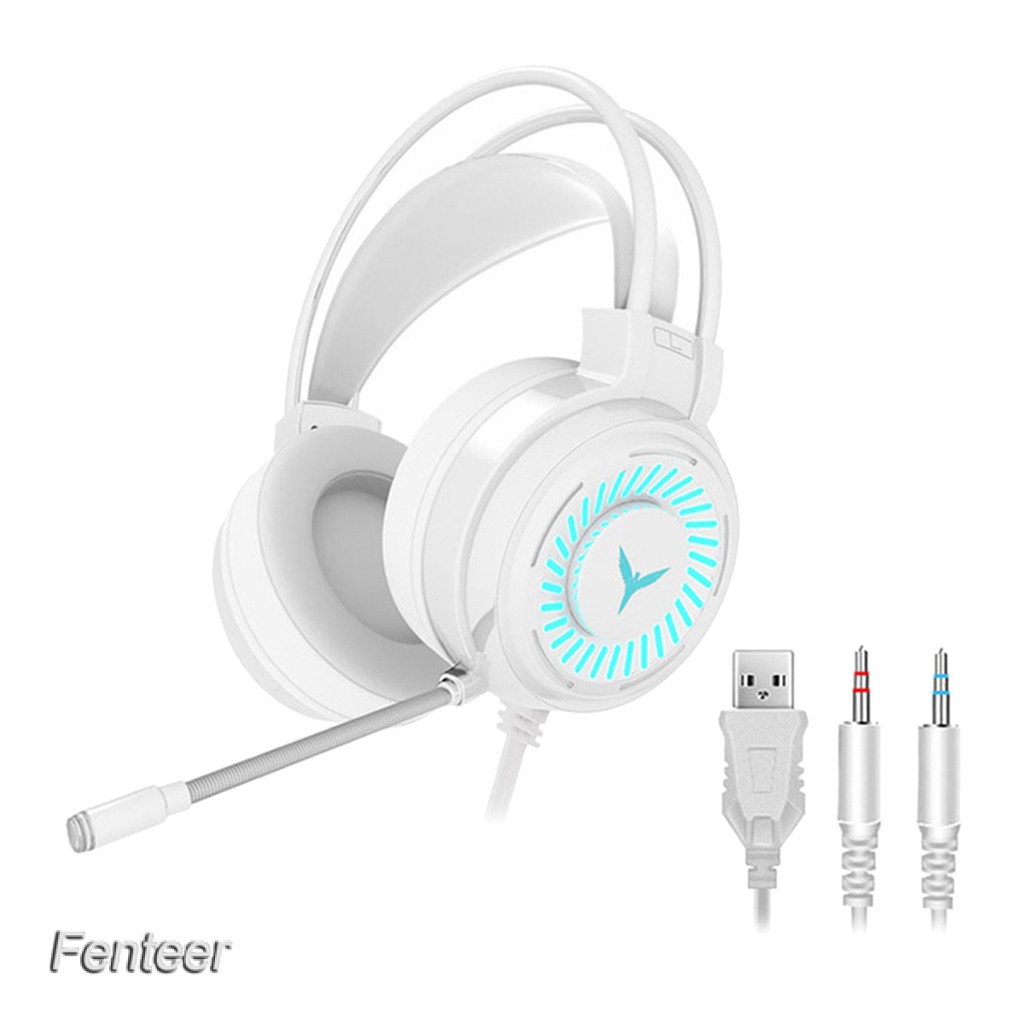 Tai nghe chụp đầu tích hợp mic và đèn LED có dây 3.5mm chuyên dụng cho Ps4 Pc / Laptop