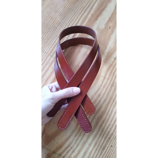 1 cặp Quai da bò thật, hàng thủ công handmade, da đẹp 1 lớp 60*2cm
