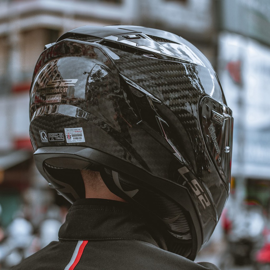 MŨ BẢO HIỂM FULLFACE LS2 CHALLENGER FF327 CARBON FIBER - Bảo hành 5 năm - SPID.VN