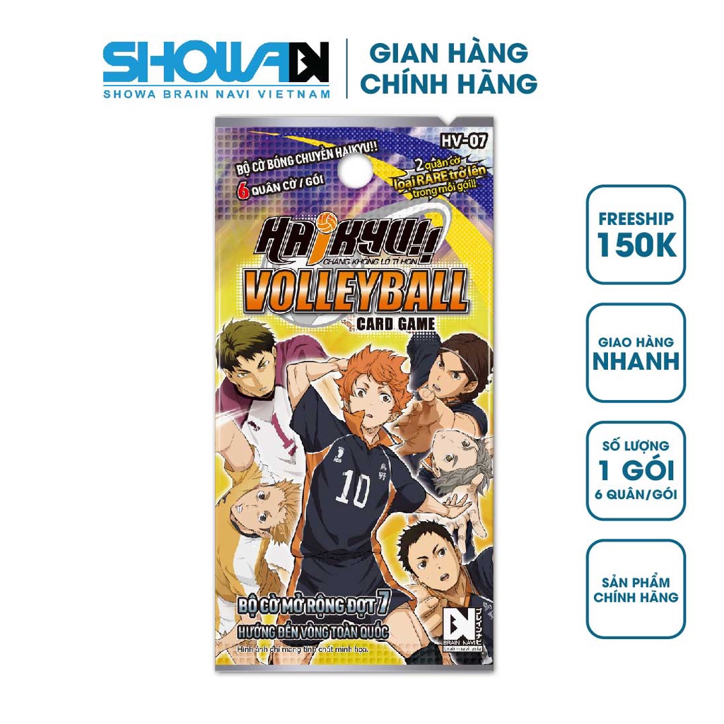 Bộ cờ bóng chuyền Haikyu - Gói mở rộng HV-07 - Hướng đến vòng toàn quốc - 1 gói/6 quân cờ