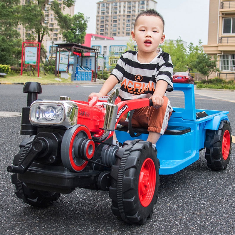 HOTÔ tô điện trẻ em, xe đầu kéo, xe đẩy trẻ em ngoại cỡ, ô tô đồ chơi, ô tô bốn bánh trẻ em, người nổi tiếng mạng ngồi đ