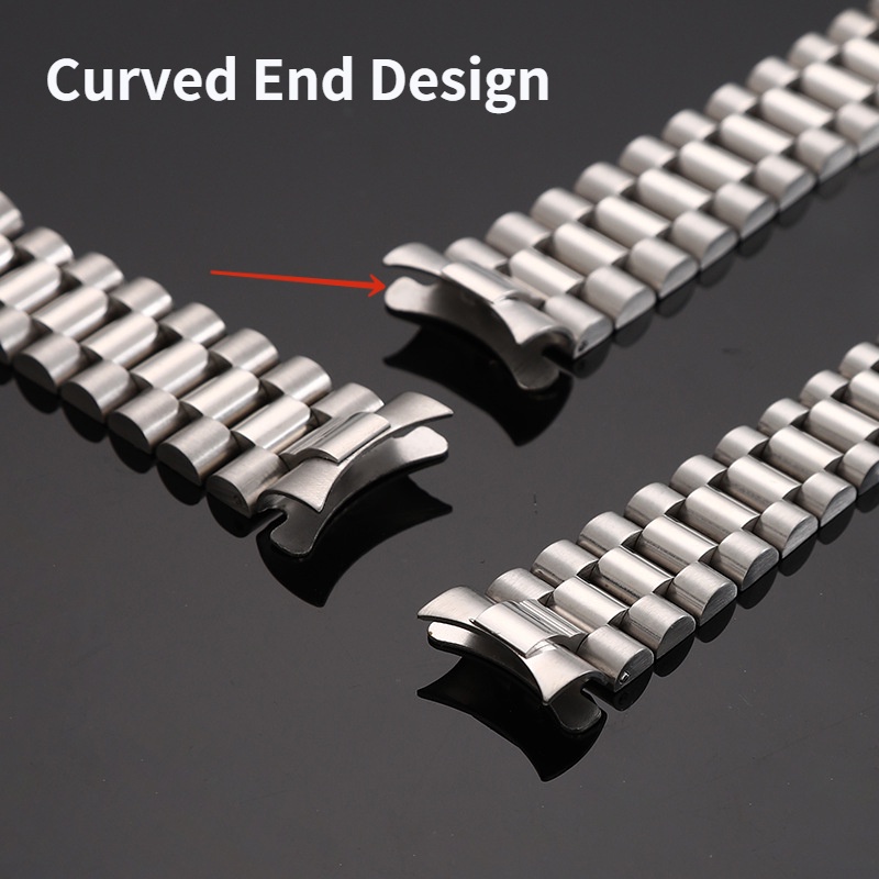 Dây Đeo Đồng Hồ Bằng Thép Không Gỉ Cao Cấp 17mm 20mm