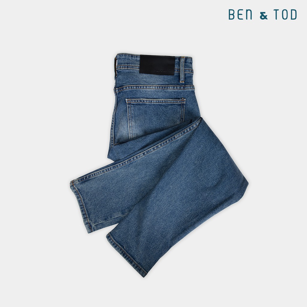 Quần jean nam ống suông BEN & TOD co giãn thoải mái trẻ trung năng động 20030 | BigBuy360 - bigbuy360.vn