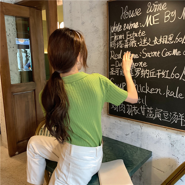 Áo Thun Polo Ngắn Tay Phong Cách Retro Hàn Quốc 4 Màu Lựa Chọn | BigBuy360 - bigbuy360.vn