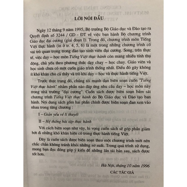 Sách - Tiếng Việt thực hành