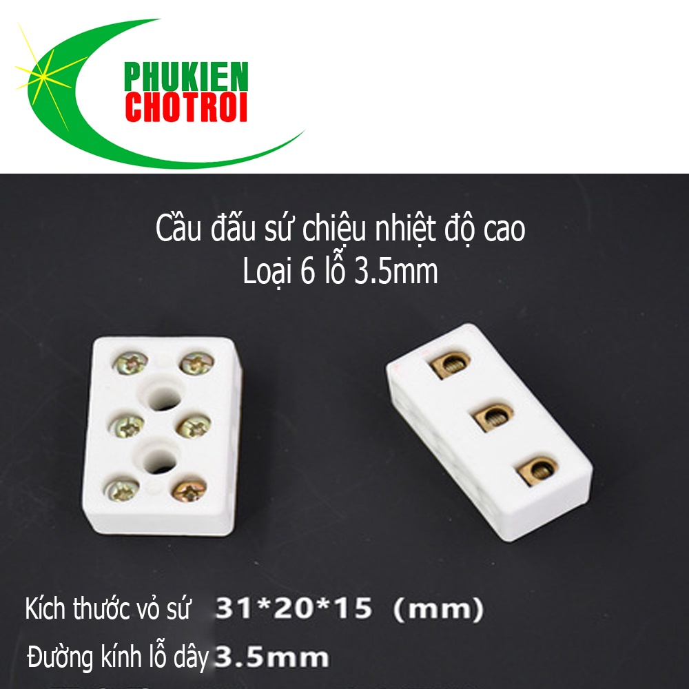Cầu đấu sứ cách điện khung sứ chịu nhiệt