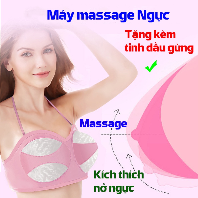 Máy Massage Săn Chắc Ngực + TẶNG 1 Lọ Tinh Dầu - Cách Cải Thiện Ngực Lép Tự Nhiên Không Phẫu Thuật