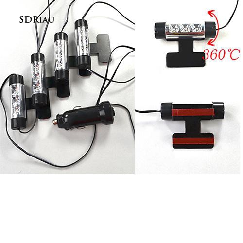 Set 4 bóng đèn sạc trang trí xe hơi 4 trong 1 đa năng tiện lợi