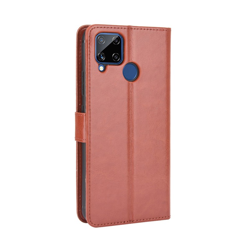 Bao da điện thoại nắp gập dành cho Realme C15 Realmec15 Realmec15