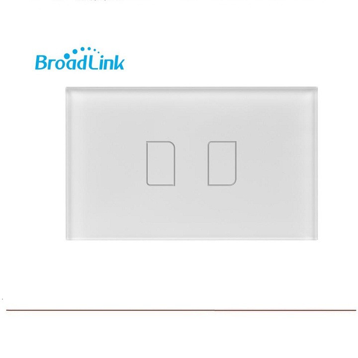 Công tắc cảm ứng, điều khiển từ xa Broadlink TC2 2 Nút -BROADLINK TC2 WH/2-Gang