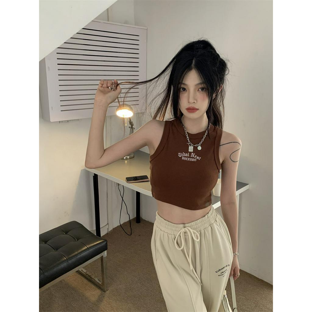 Áo Ba Lỗ Thêu Chữ I Phong Cách Retro 62124