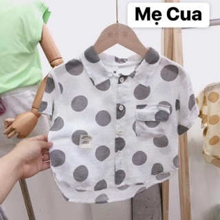 Sơmi chấm bi hàng qccc chất mền cực đẹp