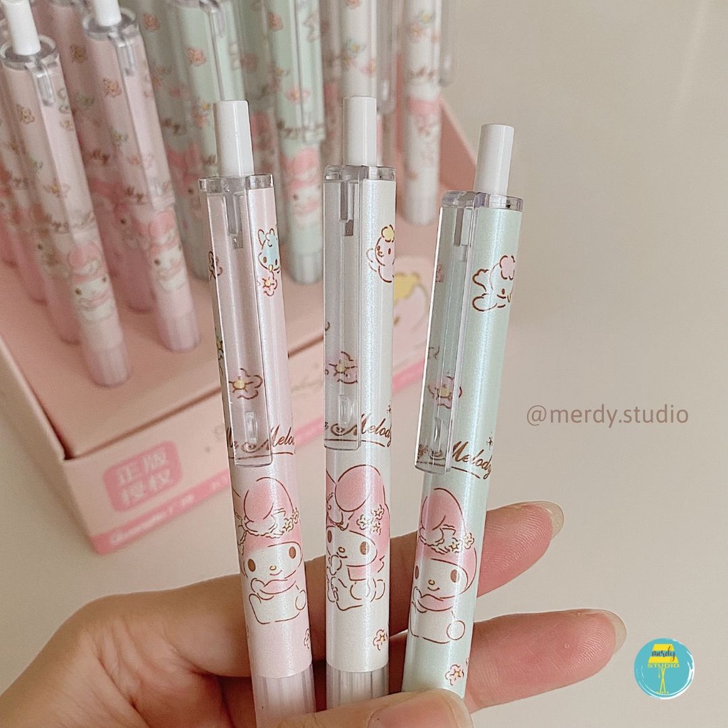 Bút mực đen GuangBo My Melody vỏ pastel ngòi 0.5mm