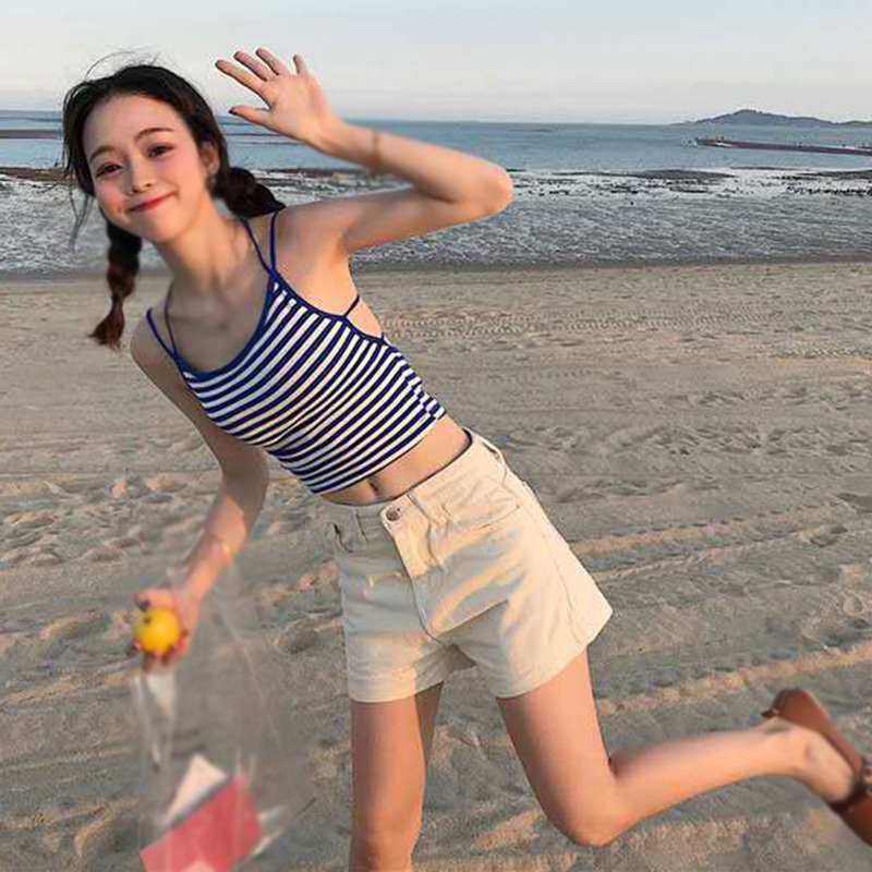 Áo Tank Top Sát Nách Hở Lưng Có Mút Nâng Ngực Thiết Kế Quyến Rũ Cho Phái Nữ